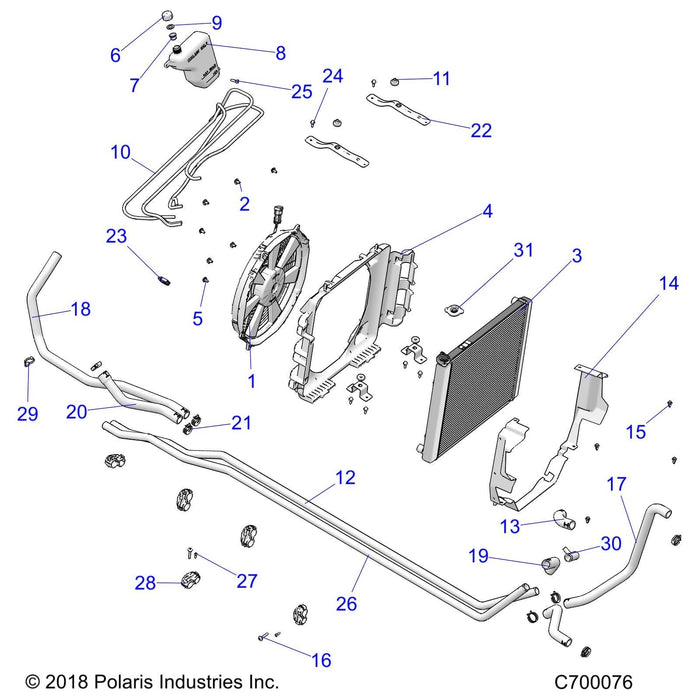 Upper Hose, Rad by Polaris