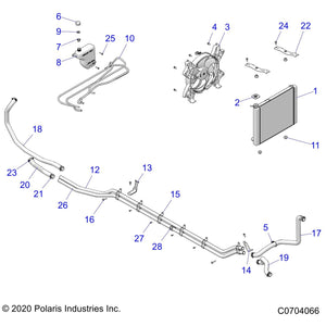 Upper Rad Mount Bracket, Black by Polaris 5263390-329 OEM Hardware P5263390-329 Off Road Express