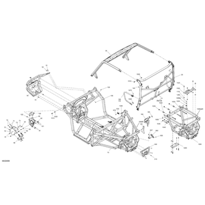 Upper Rear Differential Support by Can-Am 705210673 OEM Hardware 705210673 Off Road Express