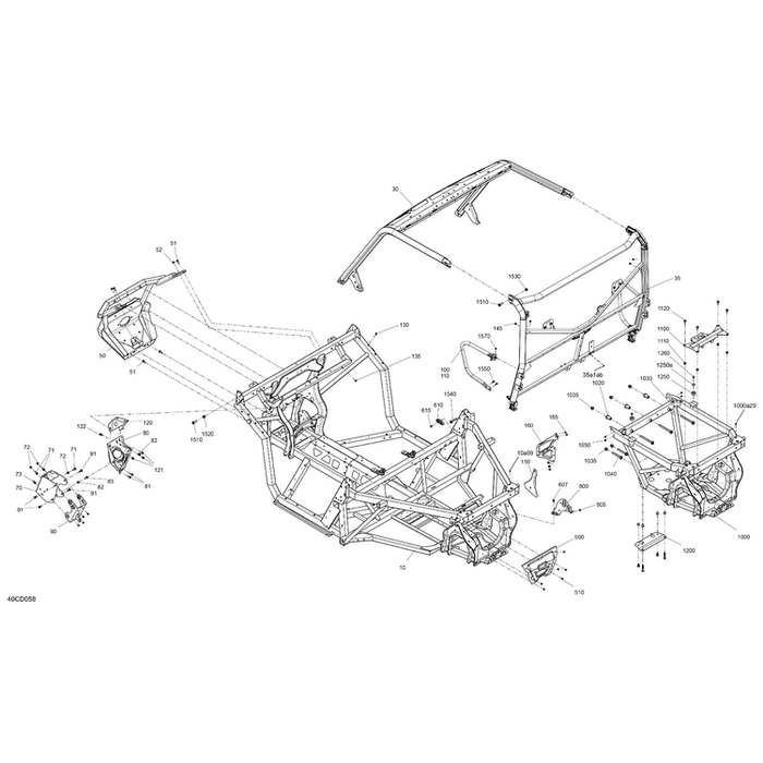 Upper Rear Differential Support by Can-Am