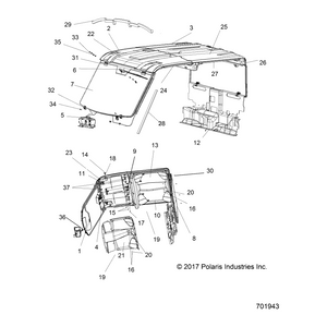 Upper Window Clamp by Polaris 5450003 OEM Hardware P5450003 Off Road Express