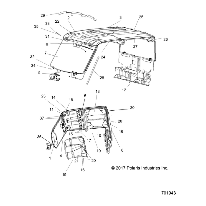 Upper Window Clamp by Polaris