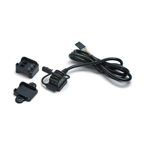 USB Power Source Satin Black by Kuryakyn 1703 Power Port 412367 Tucker Rocky