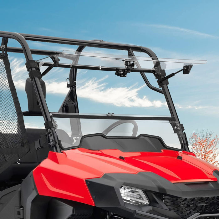 UTV 3-IN-1 Flip Windshield for Honda Pioneer 700 / 700-4 by Kemimoto