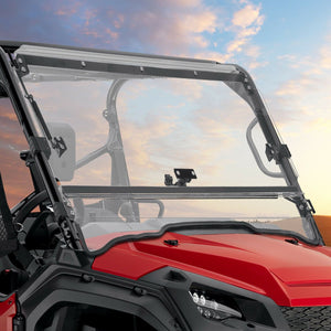 UTV 3-IN-1 Flip Windshield for Pioneer 1000 /1000-5 /1000-6 by Kemimoto B0110-05801CL Folding Windshield B0110-05801CL Kemimoto