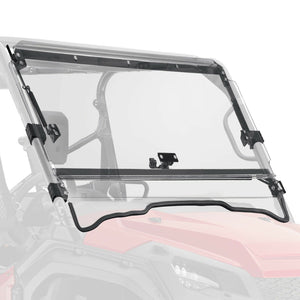 UTV 3-IN-1 Flip Windshield for Pioneer 1000 /1000-5 /1000-6 by Kemimoto B0110-05801CL Folding Windshield B0110-05801CL Kemimoto