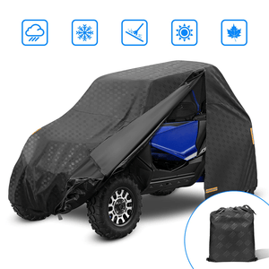 UTV 420D Cover For 2 Seater Model Fit Polaris, Can-Am, Honda, Kawasaki by Kemimoto B0115-00901BK Storage Cover B0115-00901BK Kemimoto