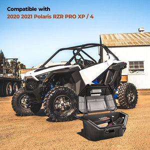 UTV 42QT Rear Cargo Storage Box for Polaris RZR PRO XP /XP 4 by Kemimoto B0113-04601BK Cargo Box B0113-04601BK Kemimoto