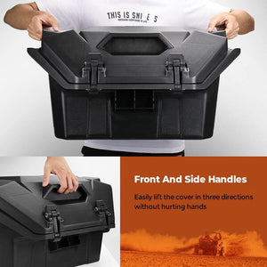 UTV 42QT Rear Cargo Storage Box for Polaris RZR PRO XP /XP 4 by Kemimoto B0113-04601BK Cargo Box B0113-04601BK Kemimoto