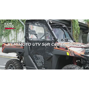 UTV Cab Enclosure Upper Doors for Ranger XP 1000 (2017-2023) by Kemimoto B0102-03401BK Upper Door B0102-03401BK Kemimoto