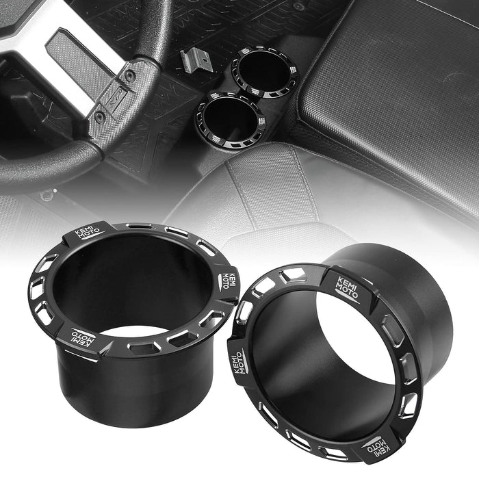 UTV CNC Aluminum Cup Holder for Polaris RZR/ Ranger (2 Pack) by Kemimoto