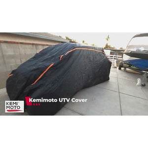 UTV Cover for Can-Am Maverick X3, Polaris RZR, Kawasaki by Kemimoto B0111-00103BK Storage Cover B0111-00103BK Kemimoto