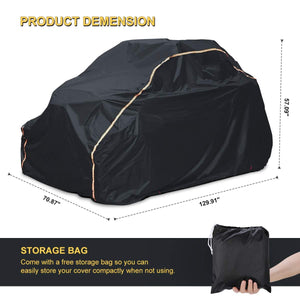 UTV Cover Heavy Waterproof Fit 2020-2022 Polaris RZR PRO XP by Kemimoto B0111-00701BK Storage Cover B0111-00701BK Kemimoto