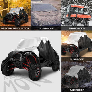 UTV Cover Waterproof 420D Fit Can-Am/ Polaris/ Kawasaki by Kemimoto B0115-00101 Storage Cover B0115-00101 Kemimoto