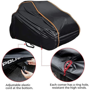 UTV Cover with Rlective Strip Fit Polaris RZR by Kemimoto B0111-00801BK Storage Cover B0111-00801BK Kemimoto