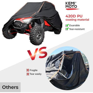 UTV Cover with Rlective Strip Fit Polaris RZR by Kemimoto B0111-00801BK Storage Cover B0111-00801BK Kemimoto