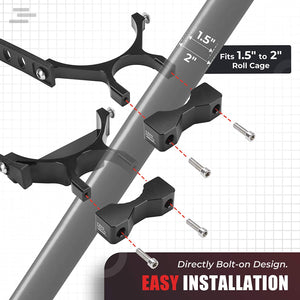 UTV Fire Extinguisher Holder Fit Polaris RZR, Can Am X3, Kawasaki Teryx by Kemimoto B1201-02302BK Fire Extinguisher Mount B1201-02302BK Kemimoto