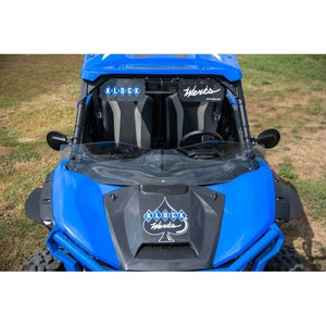 UTV Flare™ Windshield for 2020+ Kawasaki KRX by Klock Werks KWW-05-0435 Full Windshield KWW-05-0435 Klock Werks Kustom Cycles