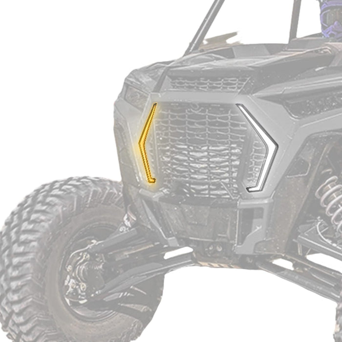 UTV Front Turn Fang Light Set Fit 2019+ Polaris RZR XP 1000/ Turbo S by Kemimoto