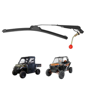 UTV Hand Operated Manual Windshield Wiper Kit by Kemimoto FTVWW001 Windshield Wipers FTVWW001 Kemimoto