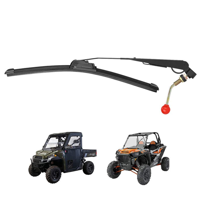 UTV Hand Operated Manual Windshield Wiper Kit by Kemimoto