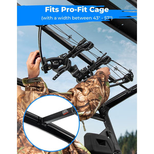 UTV Overhead Adjustable Gun Holder Carrier Mount by Kemimoto B1709-00401BK Gun Mount B1709-00401BK Kemimoto