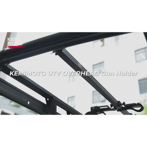 UTV Overhead Adjustable Gun Holder Carrier Mount by Kemimoto B1709-00401BK Gun Mount B1709-00401BK Kemimoto