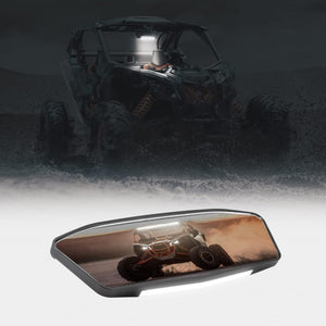 UTV Rear LED Mirror for Can-Am Maverick X3 / X3 MAX by Kemimoto B0106-03104BK Rear View Mirror LED B0106-03104BK Kemimoto