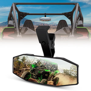 UTV Rear View Center Mirror for Kawasaki Mule Teryx by Kemimoto B0106-03801BK Rear View Mirror B0106-03801BK Kemimoto