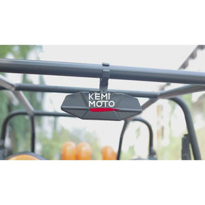 UTV Rear View Mirror for 1.6"-2" Roll Bar Mount by Kemimoto B0106-13501BK Rear View Mirror B0106-13501BK Kemimoto