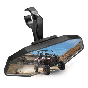 UTV Rear View Mirror for 1.6"-2" Roll Bar Mount by Kemimoto B0106-13501BK Rear View Mirror B0106-13501BK Kemimoto