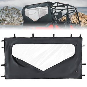 UTV Roll Up/ Down Soft Rear Window for Honda Pioneer 1000-6 by Kemimoto B0110-13101BK Rear Panel B0110-13101BK Kemimoto