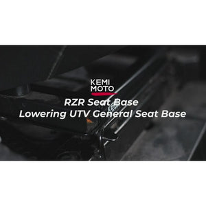 UTV Seat Lowering Base Accessories for Polaris RZR/ General by Kemimoto B0109-02001BK Seat Accessory B0109-02001BK Kemimoto