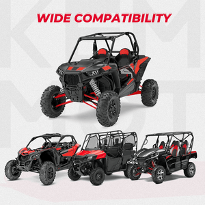 UTV Shotgun Holder Fit 1.75” 2” Roll Bars Ski Rack Bow Rack (2 pieces) by Kemimoto B0111-00401 Gun Mount B0111-00401 Kemimoto