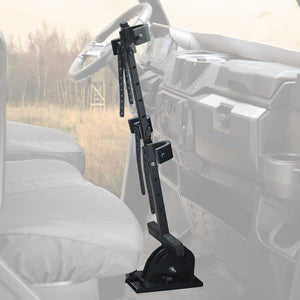 UTV Shotgun Holder, Floor Vertical Mount Holder by Kemimoto B0111-01902BK Gun Mount B0111-01902BK Kemimoto