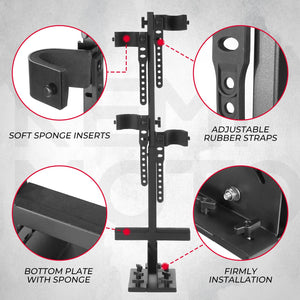 UTV Shotgun Holder, Floor Vertical Mount Holder by Kemimoto B0111-01902BK Gun Mount B0111-01902BK Kemimoto