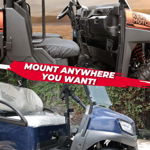 UTV Shotgun Holder, Floor Vertical Mount Holder by Kemimoto B0111-01902BK Gun Mount B0111-01902BK Kemimoto