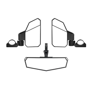 UTV Side Mirrors and Center Mirror for 1.6"-2" Roll Bar by Kemimoto BZH0237-02 Side View Mirror BZH0237-02 Kemimoto