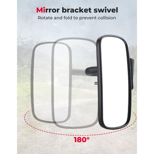 UTV Side Mirrors for Kubota RTV by Kemimoto B0106-14901BK Side View Mirror B0106-14901BK Kemimoto