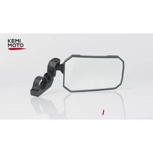 UTV Side Mirrors, Tool-free Multi-Adjustment Mirrors for 1.65-2 inch Roll bar by Kemimoto B0106-15101BK Side View Mirror B0106-15101BK Kemimoto