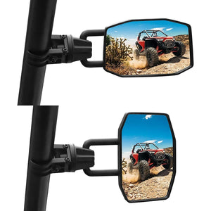 UTV Side View Mirrors 1.75" - 2.0" Roll Bar by Kemimoto B0106-05101BK Side View Mirror B0106-05101BK Kemimoto