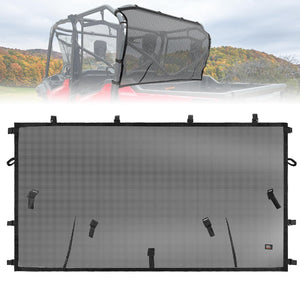 UTV Soft Rear Window Net For Pioneer 1000-6 by Kemimoto B0110-13301BK Window Net B0110-13301BK Kemimoto