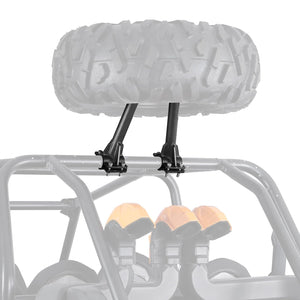 UTV Spare Tire Carrier for 1.5''-2'' Roll Cage for RZR, Mule by Kemimoto B1001-01601BK Spare Tire Mount B1001-01601BK Kemimoto