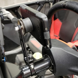 UTV Steering Column Phone Mount by Klock Werks KWD-01-0454 Phone Mount 06360124 Parts Unlimited Drop Ship