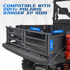 UTV Tailgate Extender for Ranger 1000 XP 2017-2023 by Kemimoto B0105-01201BK Tailgate B0105-01201BK Kemimoto