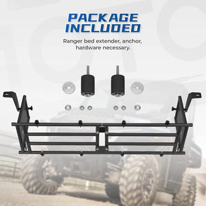 UTV Tailgate Extender for Ranger 1000 XP 2017-2023 by Kemimoto B0105-01201BK Tailgate B0105-01201BK Kemimoto