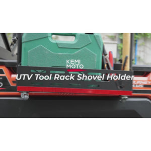 UTV Tool Holder Tool Rack For Polaris Ranger 500 570 800 900 XP 1000 /Crew by Kemimoto B1201-04901BK Tool Holder B1201-04901BK Kemimoto