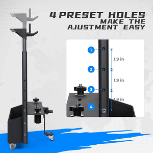 UTV Tool Holder Tool Rack For Polaris Ranger 500 570 800 900 XP 1000 /Crew by Kemimoto B1201-04901BK Tool Holder B1201-04901BK Kemimoto