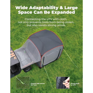 UTV Universial Camping Pop-up Tent for Ranger / General by Kemimoto H1201-01001GY None H1201-01001GY Kemimoto