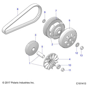 V-Belt by Polaris 3050270 OEM Hardware P3050270 Off Road Express